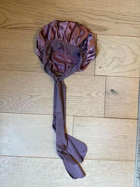 Satin bonnet, unused